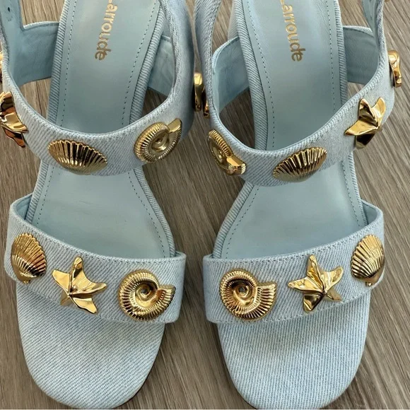 Larroudé Madison block in Maya denim - Picture 8 of 8